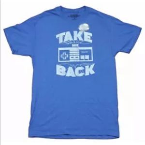 Nintendo "Take Me Back" Men's Blue XXL T-Shirt featuring Nintendo NES Controller